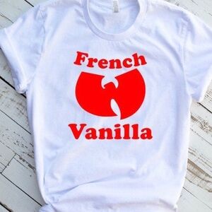 French Vanilla Wu Tang T shirt New Hip hop Rap